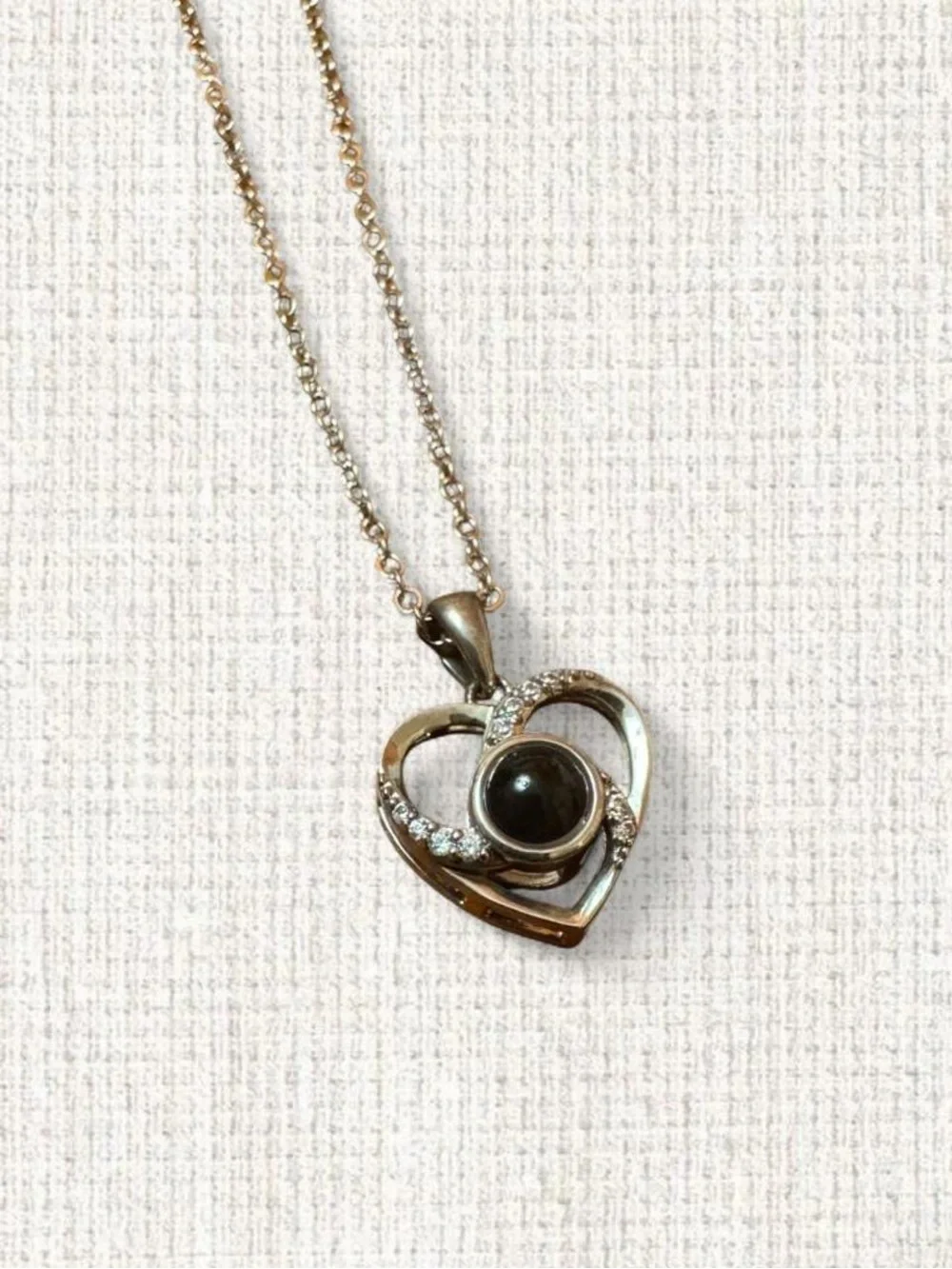 I Love You in 100 Languages Projection Heart Necklace